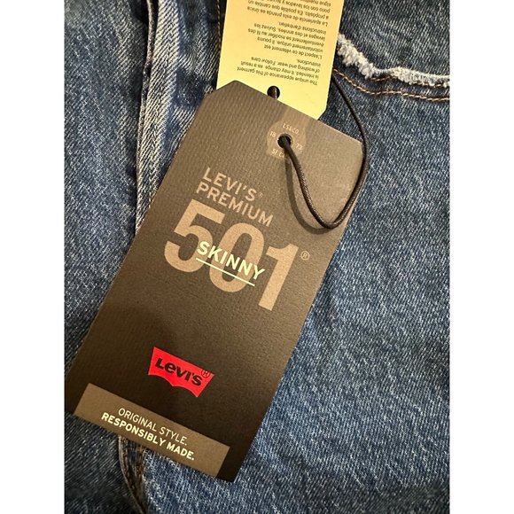 LEVIS 501 Premium Sunny Jeans Size 26 x 28 NEW - Picture 6 of 7